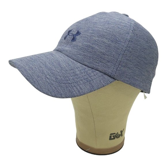 Under Armour Free Fit Tuck Strap Blue Cap Baseball Golf Running Tennis Hat - Picture 2 of 12